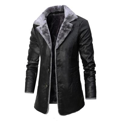 China QUICK DRY outdoor fashion thin winter plus warm velvet men coats tops anorak leather stripper coat plus size men's jacket for sale