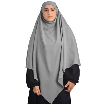 China Prayer Shawl 2021Silk Breathable Simple One Piece Hijab Abaya Jilbab Scarves Muslim Prayer Hijabs Women Jilbab Dubai Jilbab 1 Piece for sale