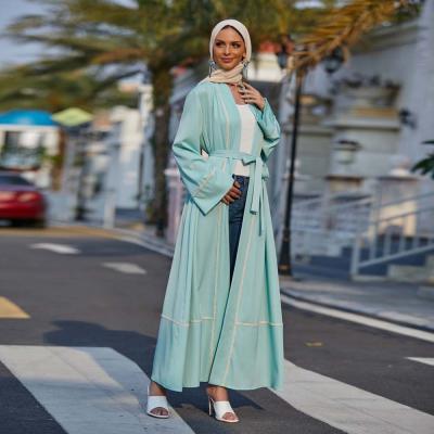 China Latest Middle East jalabiya Modest Muslimah Styling Islamic fabric Dubai skirt women jubah kaftan gamis jilbab maxi modern muslim abaya dresses wholesale for sale