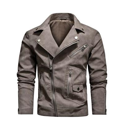 China QUICK DRY Fashion Designs Classic Boys Biker Jacket Motorcycle PU Faux Leather Jacket For Men Slim Fit Blazer Masculino Leather Coat for sale