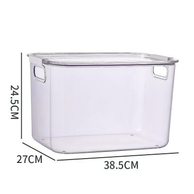 China Eco-friendly Transparent Modern Clothes Storage Box Toy Plastic Stocked Snack Set With Lid for sale