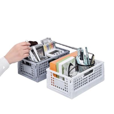 China Hot Selling Stored Storage Boxes And Bins Multi-Functional Stackable Plastic Office Supplies Storage Baskets for sale