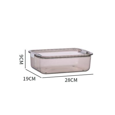 China Eco-friendly stackable modern plastic transparent storage box stored with lid for toy clothes storage for sale