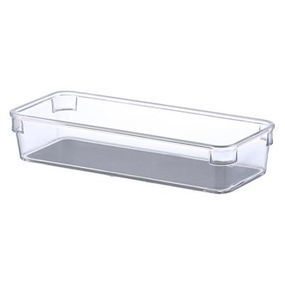 China Modern Eco-Friendly Clear Drawer Divider Adjustable Plastic Container Drawer Organizers For Household for sale