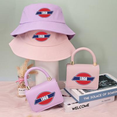 China 2021 fashion high quality wholesale bucket hat and purse set luxury handbags for women for sale