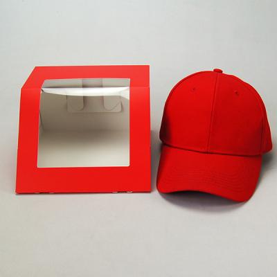 China 2022 Custom Logo Custom Logo Folding Square Hat Box Expander Packaging Foldable Paper Cardboard Box For Hats for sale