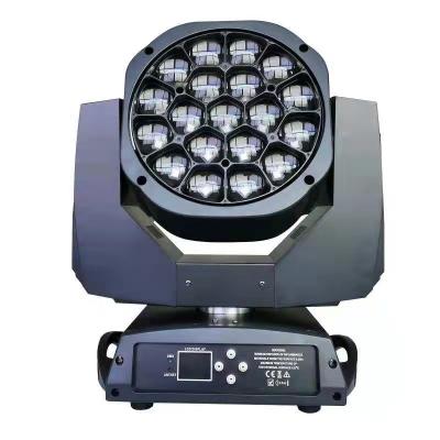 China sports stadiums competitive price 19x15w rgbw 4 in 1 zoom beam wash led moving head light for sale