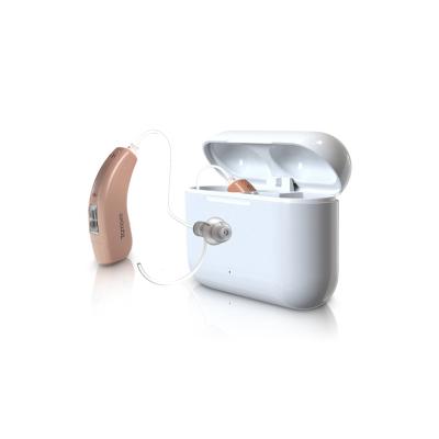 China Digital Hearing Voraiya Newest Mobile App Control BTE Noise Canceling Seniors Rechargeable Digital Deaf Hearing Aid for sale