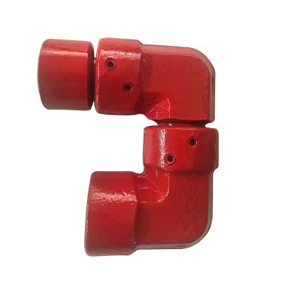 China Flexible Red High Pressure Active Tube Fittings Elbow Chiksan Oilfield Swivel Joint for sale