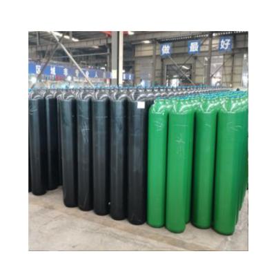 China CE ISO9809 Medical High Pressure Vessel Gas 40L 150bar 5.4mm Mixing Arm Seamless Steel Gas Cylinder for sale