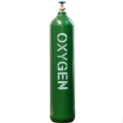 China Medical gas 30L 150bar 5.7mm seamless steel oxygen gas cylinder for medical use for sale