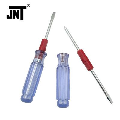 China Household Small Strong Crystal Transparent Single Key Screwdriver Handle Magnetism Portable Screwdriver for sale