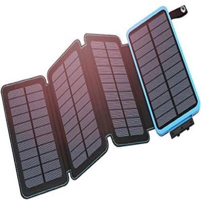 중국 Foldable Solar Power 10000mAh Solar Panel 6W USB Charging Dual Power Bank Wireless Solar Power Bank 판매용