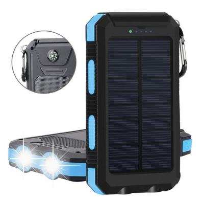 China Fast charge support new products on china market 8000 solar power bank waterproof flashlight for sale