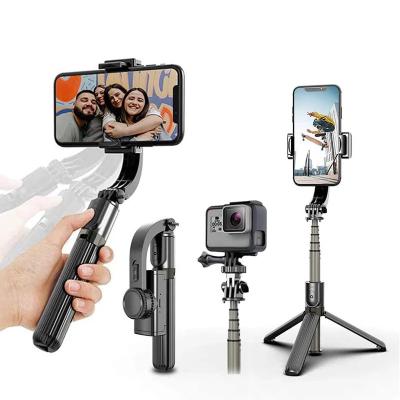 China 90 Degree/Time (Auto/Manual) Gimbal HYL08 Video Selfie Stabilizer Stick Selfie Stick 360 Rotation Anti-shake Handheld Hot Gimbal HYL08 Video Stabilizer for sale