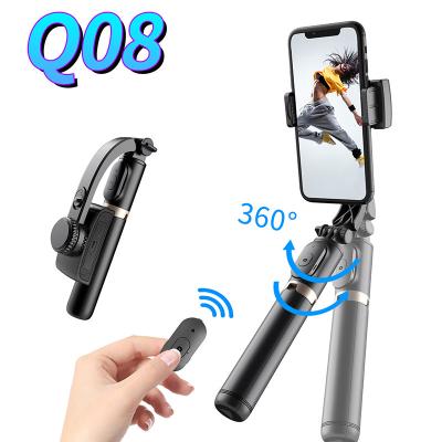 China New Design Selfie Gimbal Gimbal Tripod Stabilizer Single-axis Adjustable Stabilizer Stick Handheld Gimbal HYQ08 Anti-shake for Smartphone for sale