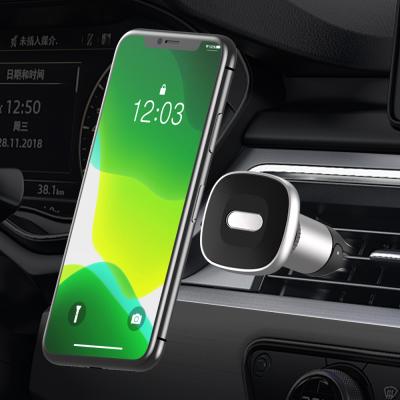 China Adjustable Hat Car Phone Mount Holder 360 Rotation Magnet Cell Phone Magnetic Holder For Car for sale