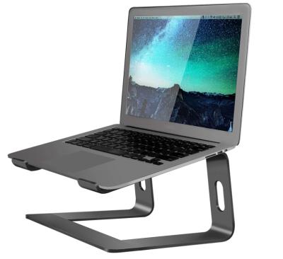 China Adjustable Ergonomic Aluminum Laptop Riser Notebook Holder (Height) Adjustable Stand Holder with Heat-duct for sale