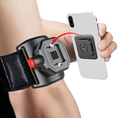 China Fashion Workout Forearm Mount Mobile Phone Wristband Phone Holder Shockproof Sports Armband For Smartphone for sale