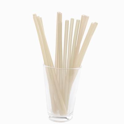 China 100% Milk and Corn Cocktail Bubble Tea Straw Biodegradable Straws Novelty Extra Long Clear Biodegradable Drinking Customize Straw for sale