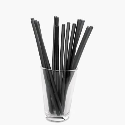 China 100% Success Black Cornstarch Eco Juice Bubble Tea Biodegradable Disposable Straw Individually Wrapped Biodegradable Straws Manufacturers for sale