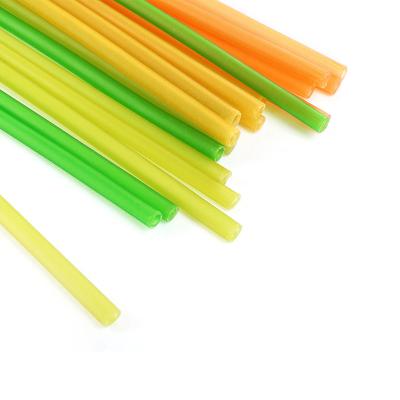 China 2021custom 100% corn biodegradable eco friendly drink biodegradable drinking straw colorful independently packed straws non plastic none packed for sale