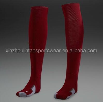 China Towel Bottom Free Shipping To France Portugal 2016/17 Newest Red White Football Socks Customs Best Quality Soccer Sock for sale