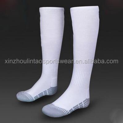 China Free Shipping Spain Madrid Soccer Towel Bottom Socks 2016 Thailand Real Quality White Gray Soccer Socks for sale