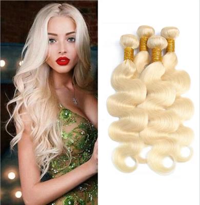 China Peruvian Raw Human Hair 100% Virgin Human Hair Blonde Body Wave LK12A Weft Weft Supplier for sale