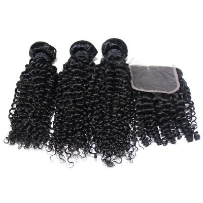 China Brazilian 11A Grade Virgin Hair Curly Weave Curly Hair Weave Bundles LK Curly Curly Hair Bundles Wholesale Jerry Curly Extensions for sale