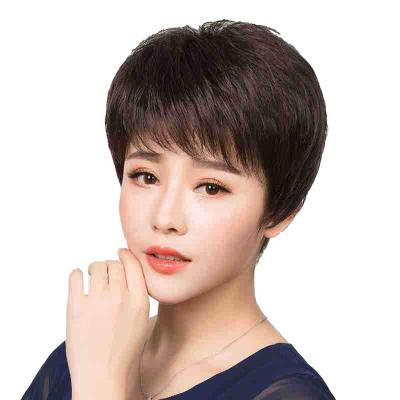 China European and American 100g LK silky straight fashion wave wig natural vitality black high temperature resistant synthetic wig without shedding hair for sale