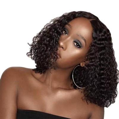 China Good thickness and small pre-pelucas short hair LK13*6 plucked hair, hair, loose and fashionable women high definition lace wig with different textures for sale