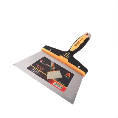 China Hand work carbon steel paint scraper.putty knife with rubber handle for sale