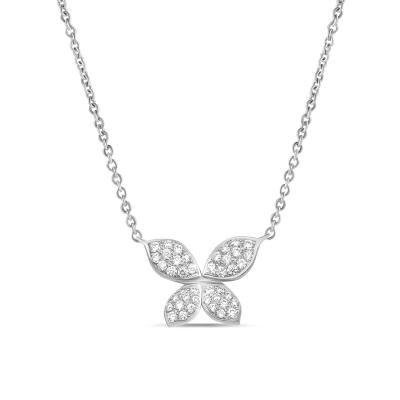 China HOT FASHIONABLE Butterfly Diamond 18K Gold Necklace Modern Fashion Jewelry for sale