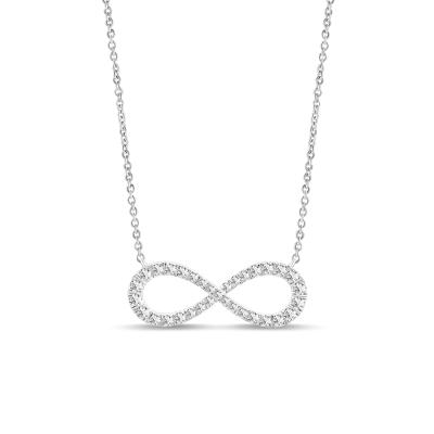 China FASHIONABLE Classic Must Have Infinity Sign Diamond Necklace Jewelry for sale