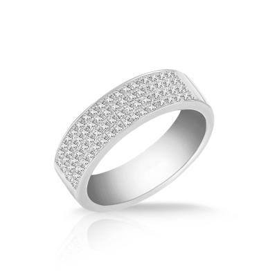 China 4 Elegant Chic CLASSICS Diamond Rows Fine Jewelry Ring for sale