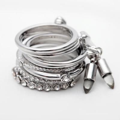 China TRENDY Fashion Woman Rings Set Gold / Silver Color Ring Set Factory Cheap Wholesale for sale