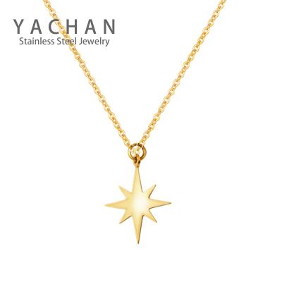 China TRENDY Women Gold Filled Multi Layered Necklace 2021 Fashionable 14k Gold Pendant Stainless Steel Necklaces For Girls for sale