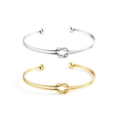 China Casual/Sporty Braided Bracelets Accessories 2021 Summer Women Jewelry Set 14k Gold Plated Stainless Steel Wholesale Bangles for sale