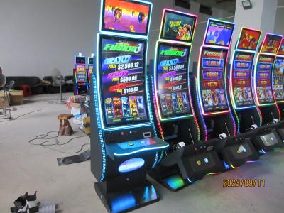 China Curved 43 Inches Slot Game Cabinet 110V-230V Slot Machine Cabinet Te koop