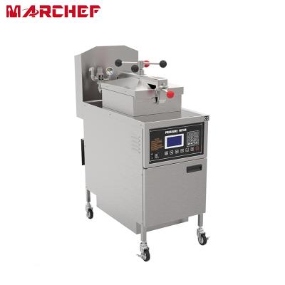 China Wholesale Hotels CE Restaurant Free Standing Electric Fried Chicken Stainless Heavy Duty Commercial Pressure Deep Fryer for sale