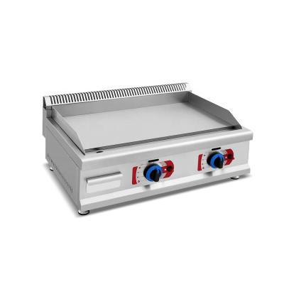 China Hotels CE Industrial Stainless Steel Hotel Equipment Full Gas Griddle Smooth Commercial Grill for sale