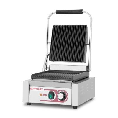 China Hotels CE Professional Commercial Electric Sandwich Press Touch Panini Toaster Grill Machine for sale