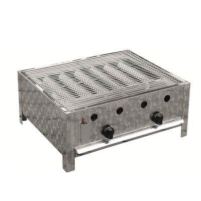 China Professional restaurant commercial supplying easy operation 2 burner griddle lpg commercial for sale