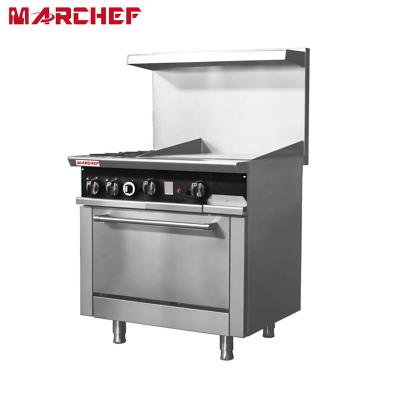 China Professional Commercial Stainless Steel Gas Stove 36