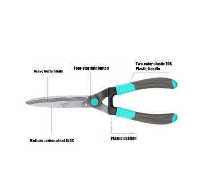 China High Quality Anti-Slip Handle Bypass Pruning Scissors Garden Horticultural Scissors for sale