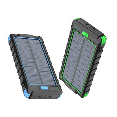 China Hot Selling Smart Phone Power Station Solar Power Banks/Ipad/Camera/GPS Outdoor Portable Battery Bank 10000mah Solar Panel Charger for sale