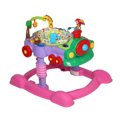 China 2022 NEW Goal FASHION PINK 3 Multifunction IN 1ACTIVITY CENTER BABY WALKER for sale