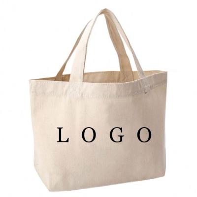 China Fashion Cotton Canvas Shopping Tote Bag Custom Logo Biodegradable Natural Natural Color, Or Customized Sewing 1000 Pcs Accept for sale