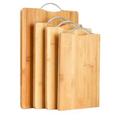 China Viable Hotel Household Rust Proof Kitchen Solid Wood Kitchen Small Whole Bamboo Cutting Board for sale